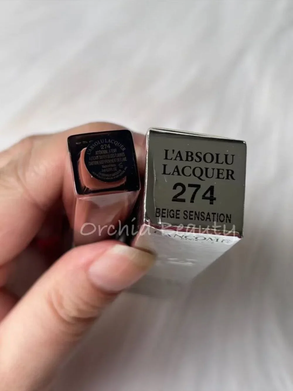 Lancome l'absolu Longwear Lip Lacquer~274 Beige Sensation~Full Size~New In Box